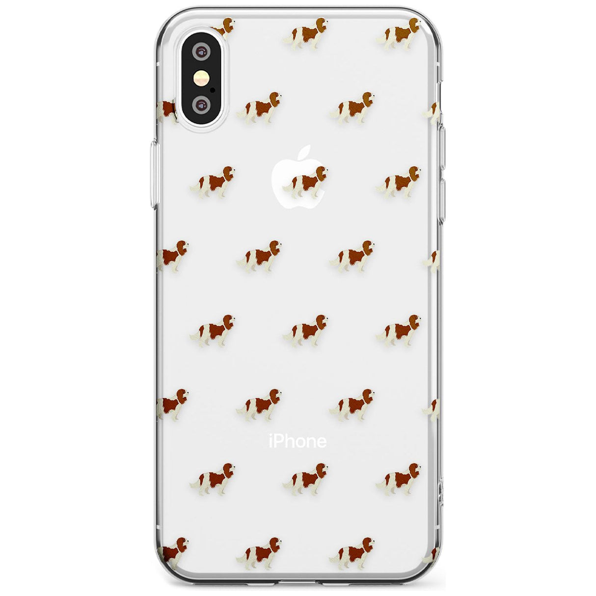 Cavalier King Charles Spaniel Pattern Clear Slim TPU Phone Case Warehouse X XS Max XR