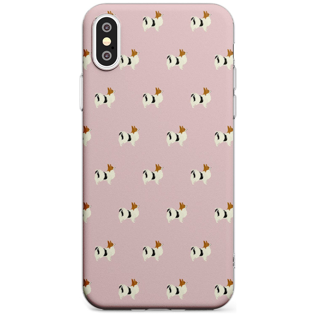 Papillon Dog Pattern Slim TPU Phone Case Warehouse X XS Max XR