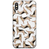 German Shepherd Watercolour Dog Pattern Slim TPU Phone Case Warehouse X XS Max XR