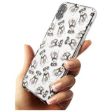 Miniature Schnauzer Watercolour Dog Pattern Slim TPU Phone Case Warehouse X XS Max XR