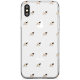 Pug Dog Pattern Clear Slim TPU Phone Case Warehouse X XS Max XR