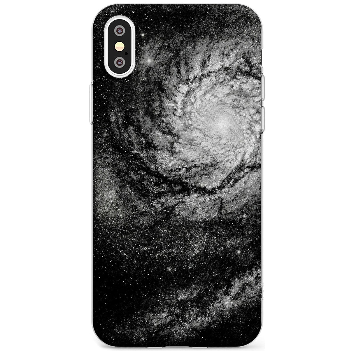 Night Sky Galaxies: Milky Way Galaxy Phone Case iPhone X / iPhone XS / Clear Case,iPhone XR / Clear Case,iPhone XS MAX / Clear Case Blanc Space