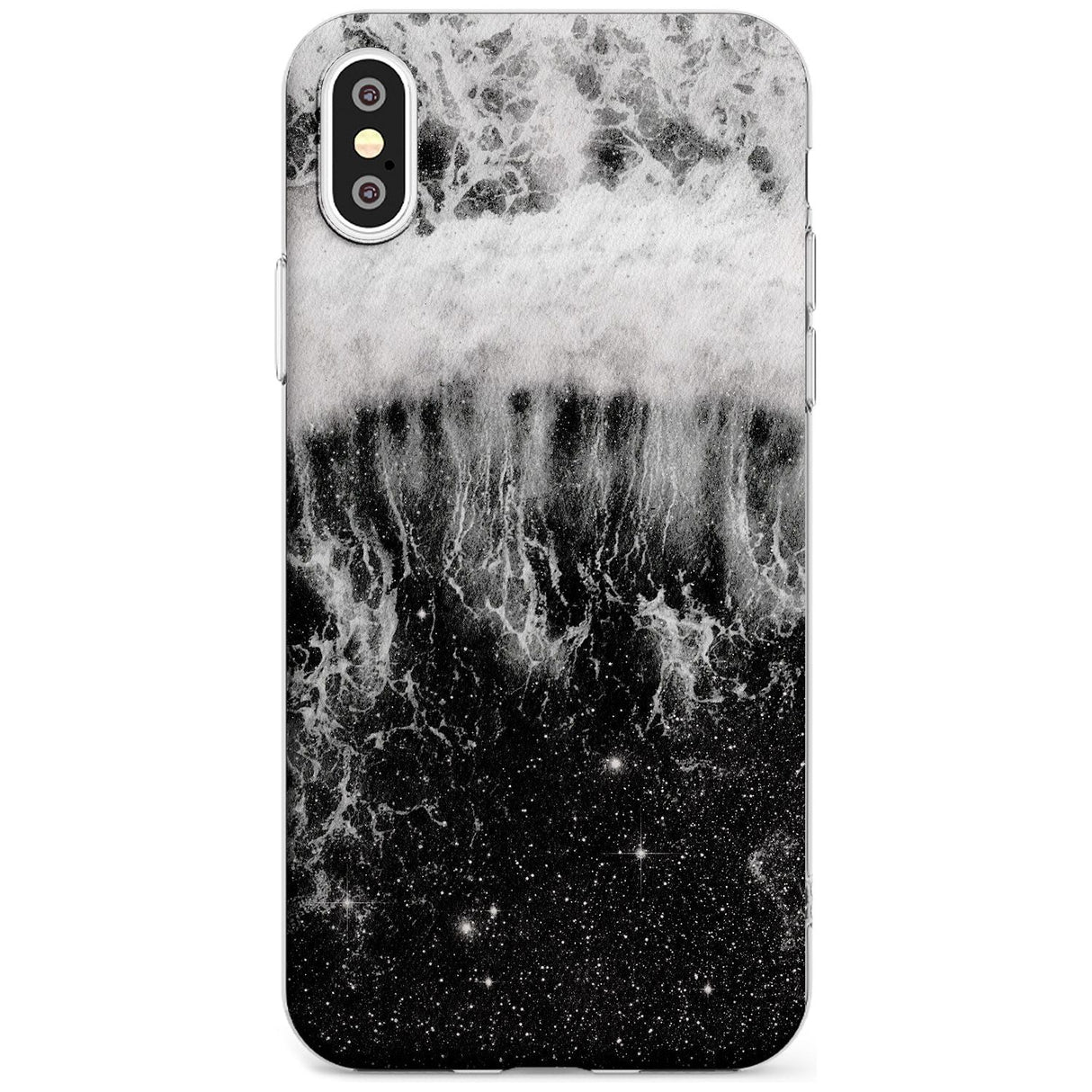 Ocean Wave Galaxy Print Slim TPU Phone Case Warehouse X XS Max XR