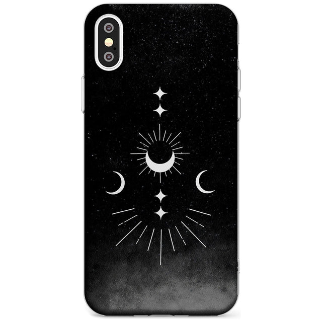 Small Moon Mandala Black Impact Phone Case for iPhone X XS Max XR