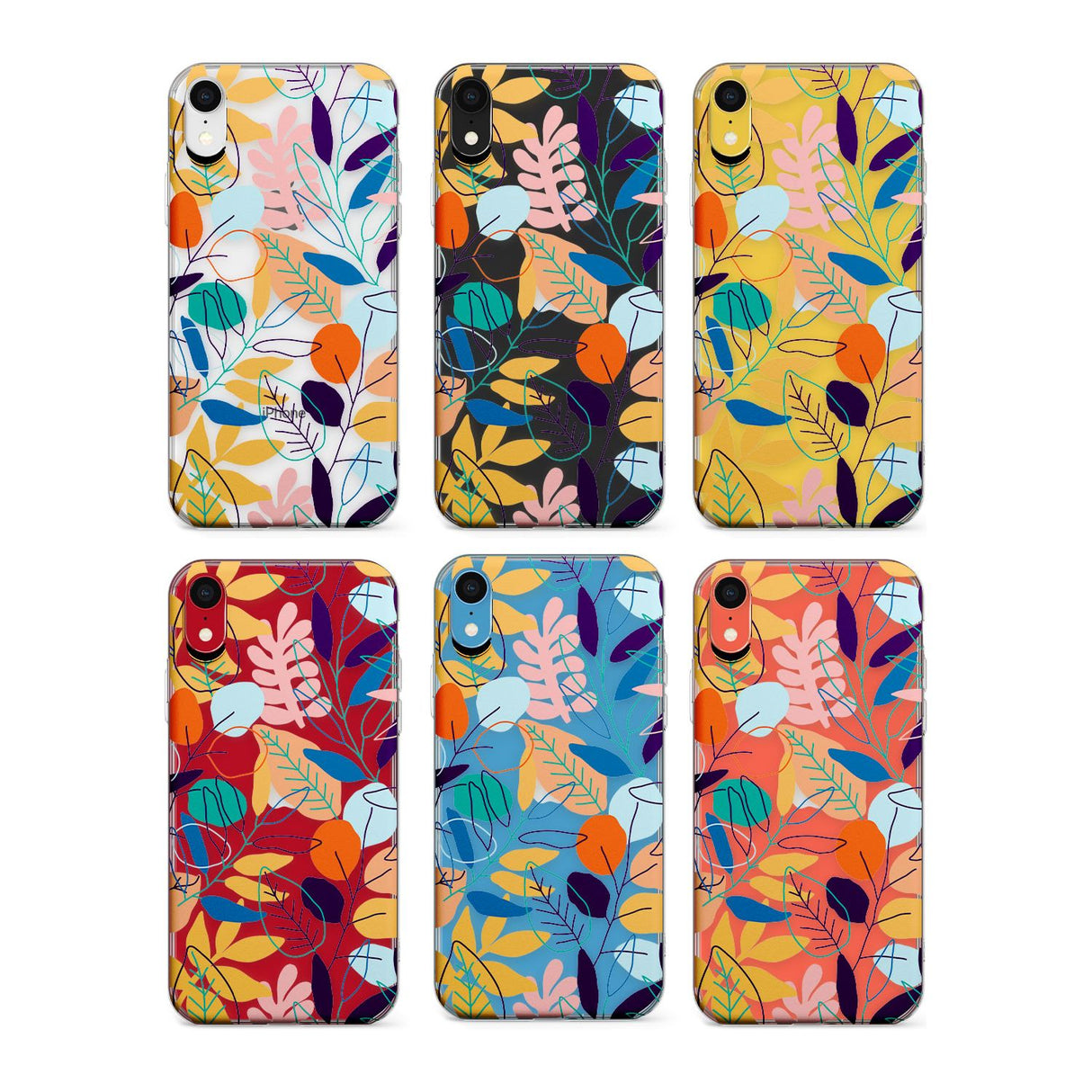 Abstract Leaves Phone Case for iPhone X XS Max XR