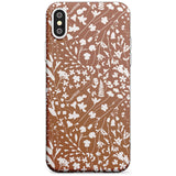 Wildflower Cluster on Terracotta Slim TPU Phone Case Warehouse X XS Max XR