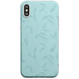 Blue Leaves Vintage Botanical Slim TPU Phone Case Warehouse X XS Max XR