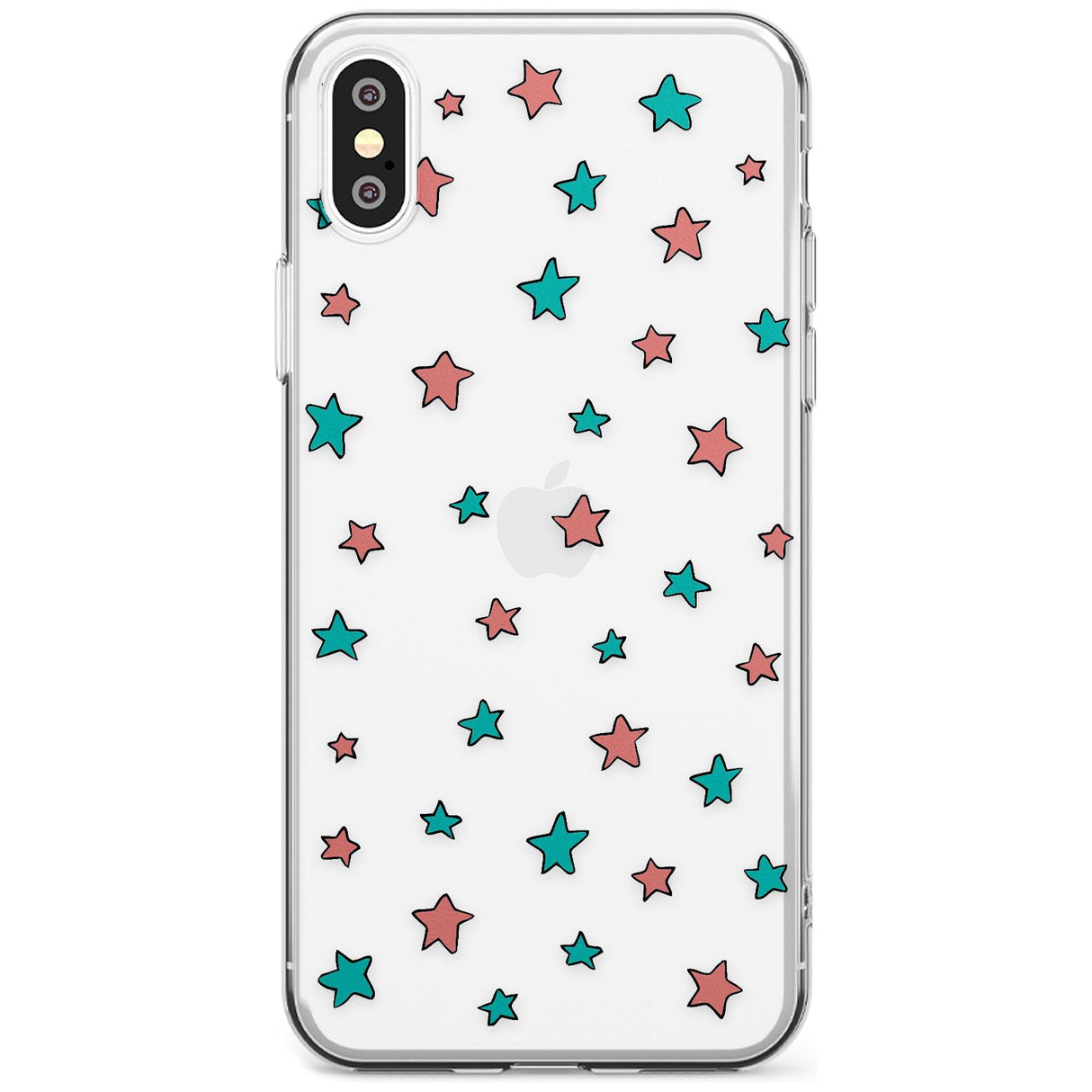 Heartstopper Stars Pattern Slim TPU Phone Blanc Space X XS Max XR