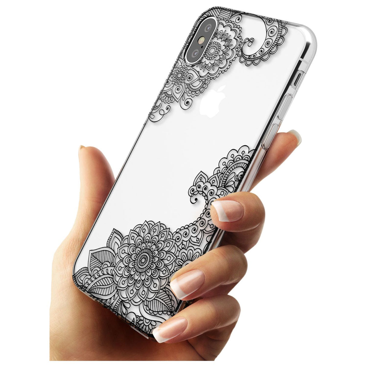 Black Henna Botanicals Slim TPU Phone Blanc Space X XS Max XR