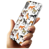 Horse Pattern Slim TPU Phone Blanc Space X XS Max XR