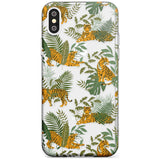 ClearTiger & Fern Jungle Cat Pattern Slim TPU Phone Case Warehouse X XS Max XR