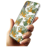 ClearTiger & Fern Jungle Cat Pattern Slim TPU Phone Case Warehouse X XS Max XR