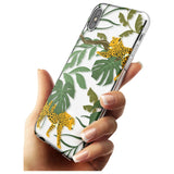 Two Jaguars & Foliage Jungle Cat Pattern Slim TPU Phone Case Warehouse X XS Max XR