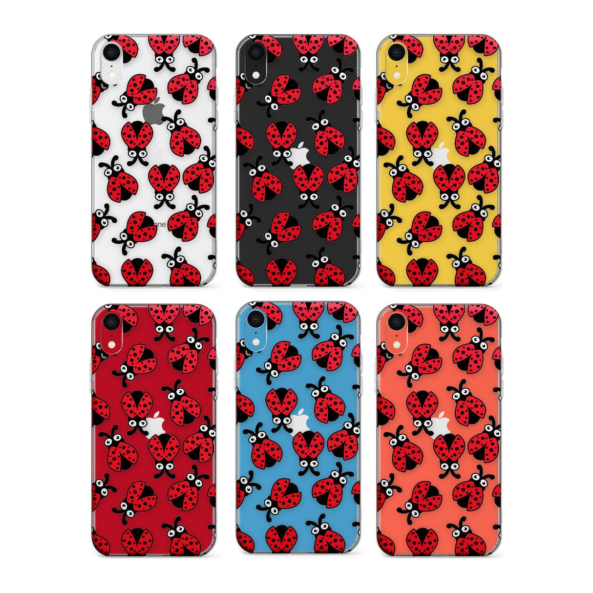 Ladybug Pattern Phone Case for iPhone X XS Max XR