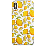 Lemon Pattern Slim TPU Phone Blanc Space X XS Max XR