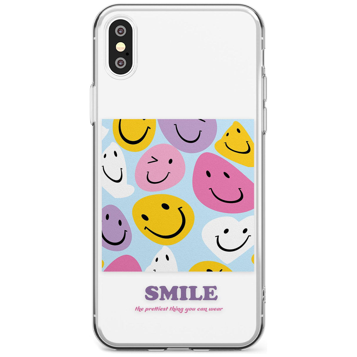 A Smile Slim TPU Phone Blanc Space X XS Max XR