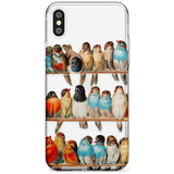 A Perch of Birds Slim TPU Phone Blanc Space X XS Max XR