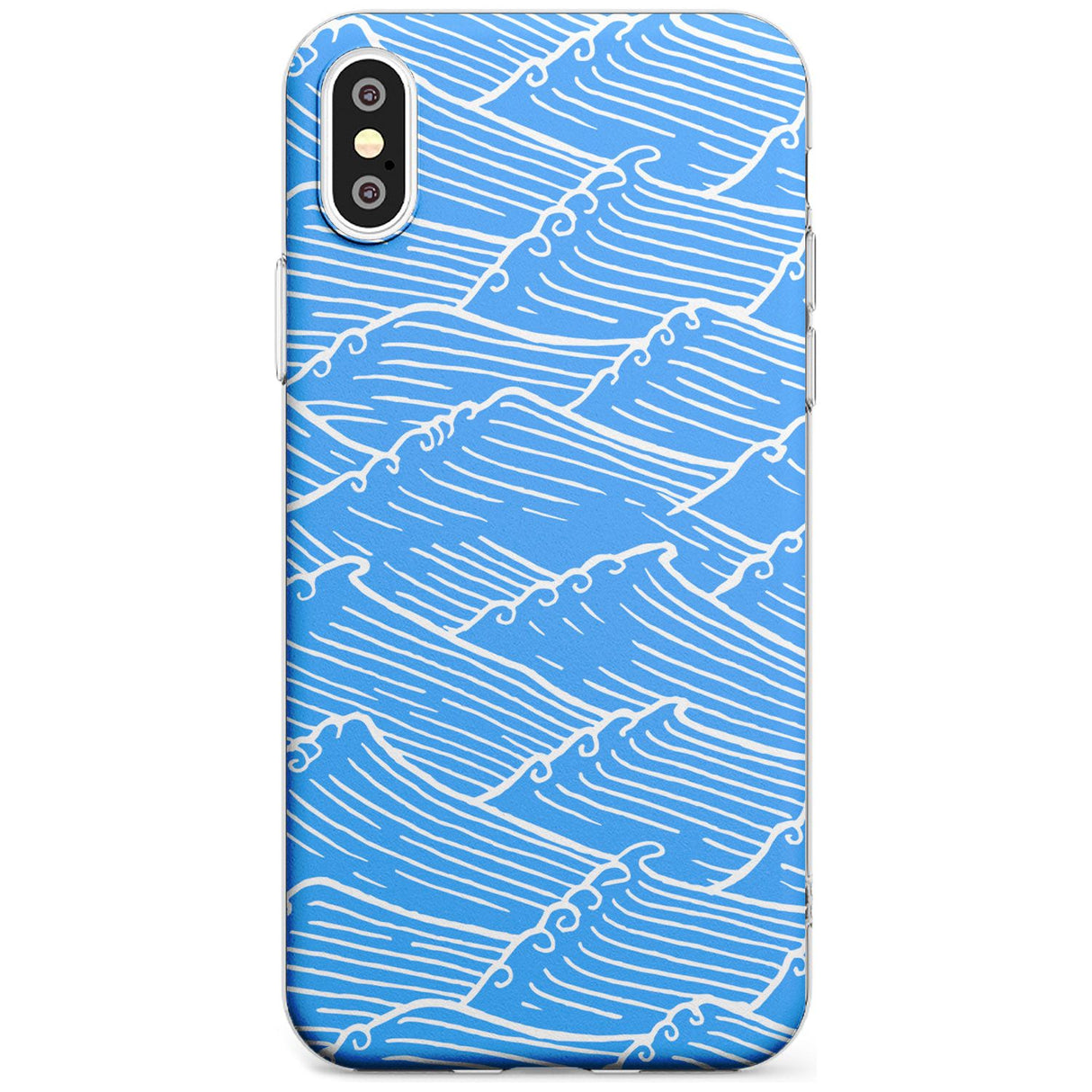 Waves Pattern Slim TPU Phone Blanc Space X XS Max XR