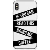 Black Stripes Bring Me Coffee Slim TPU Phone Case Warehouse X XS Max XR