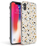 Pale Pink, Blue, & Mocha Terrazzo Pattern Phone Case iPhone X / iPhone XS / Clear Case,iPhone XR / Clear Case,iPhone XS MAX / Clear Case Blanc Space